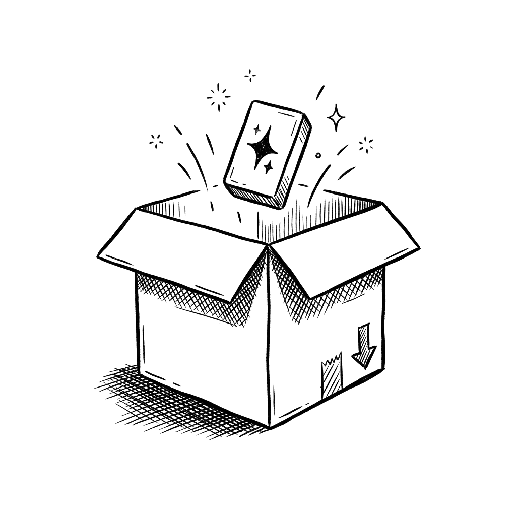 Step 1 — Install the AgentCall skill in your AI coding agent (Claude Code, Cursor, Codex, Gemini CLI, Windsurf, Junie, or OpenClaw). Illustration of a skill package opening.